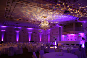 Davenport Grand Pennington Wedding Lighting purple